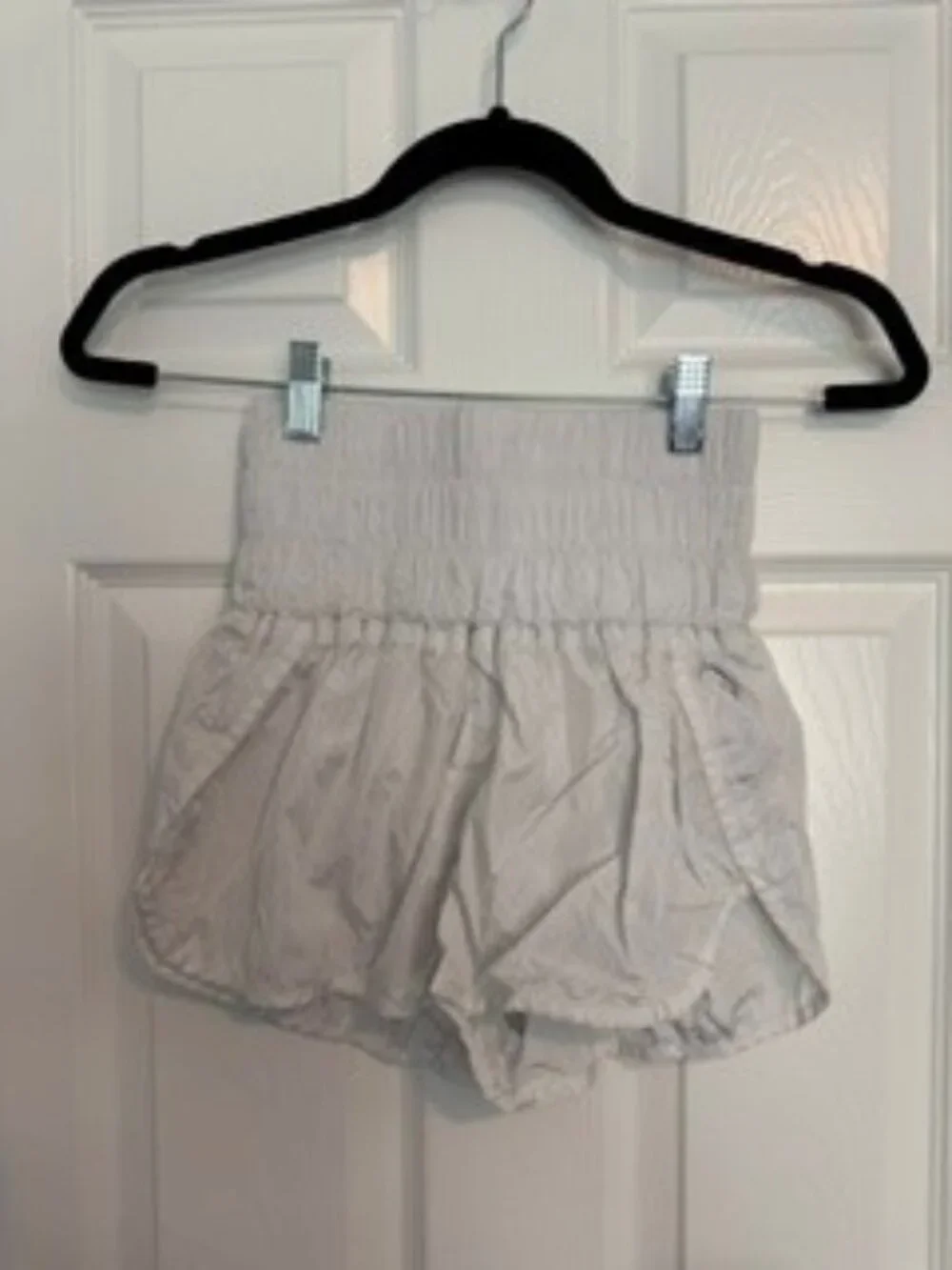 Free People Movement White Parachute Shorts